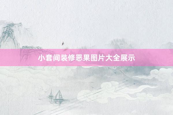 小套间装修恶果图片大全展示